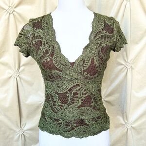 ❌SOLD❌ VTG Kay Celine Lace Top
